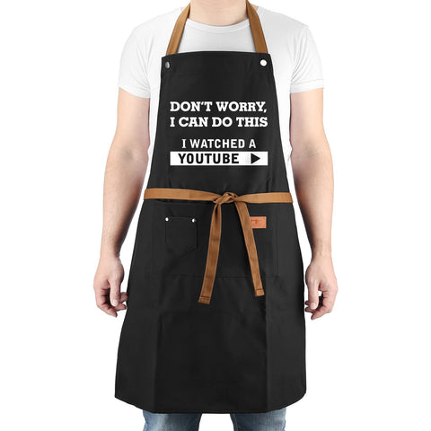 Delantal VIISPIRIT para uso en cocina exterior; apto para barbacoas.