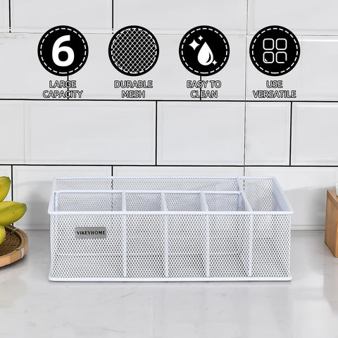 VIKEYHOME Soporte para vasos de metal plateado con espacio para bebidas