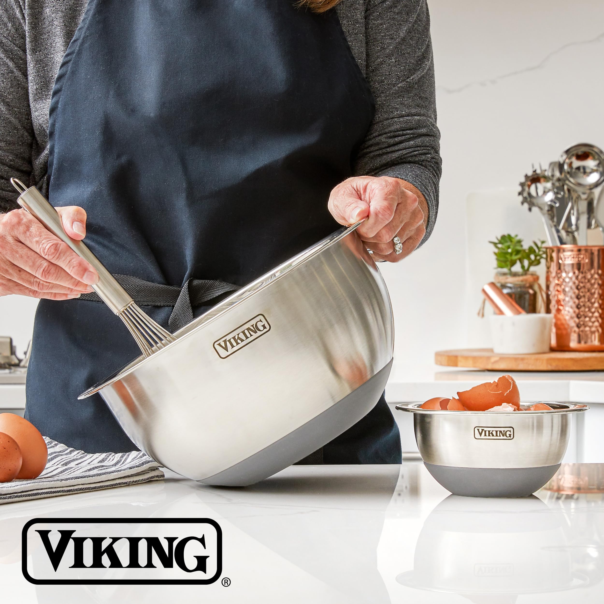 Cuenco Viking 8 qt con borde amplio para mezclar y servir