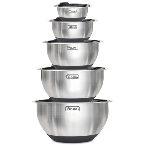 Conjunto Viking de 10 tazones para cocina organizada y versátil.