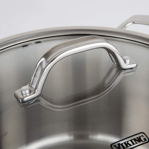 Viking Olla holandesa apta para inducción en cocinas modernas.