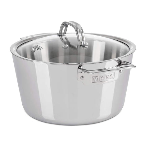 Viking Olla holandesa con tapa de vidrio para vigilar la cocción.