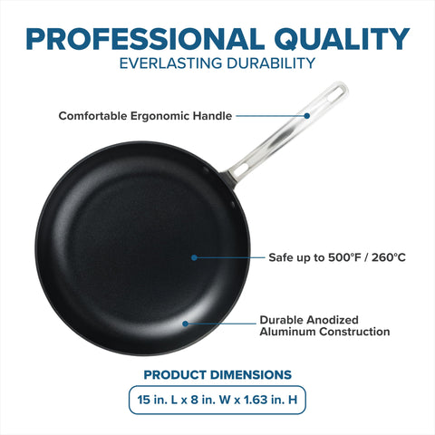 Sartén Viking apta para inducción garantiza compatibilidad en cocinas modernas.