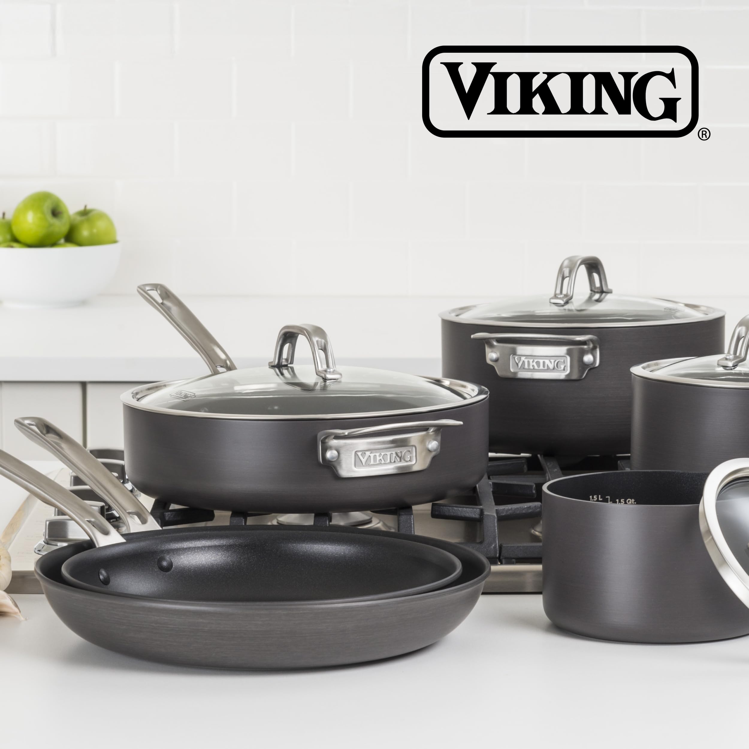 Sartén Viking limpieza fácil facilita el mantenimiento.