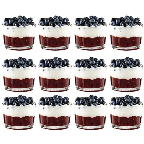 Vikko copas de cristal pequeñas para postres de 7 onzas, perfectas para helado.