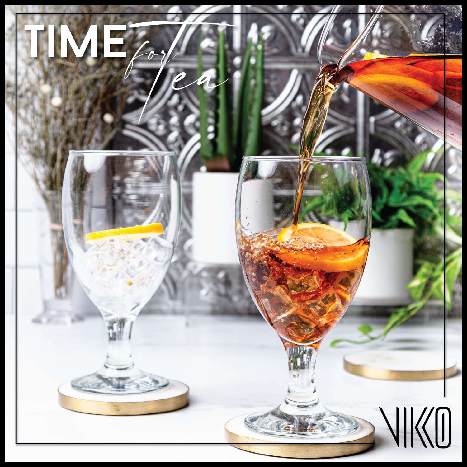 Vikko vasos para fiestas, conjunto de 6, ideales para ponches o cócteles.