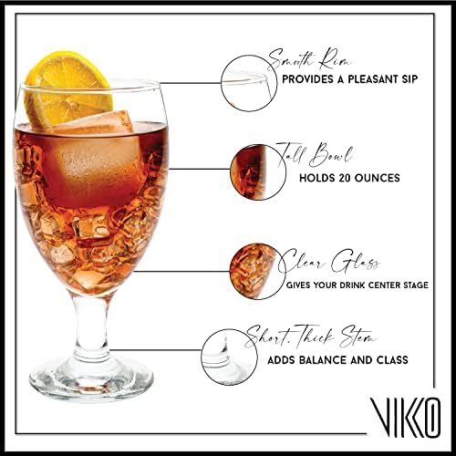 Vikko vaso vidrio transparente con borde liso, añade elegancia.