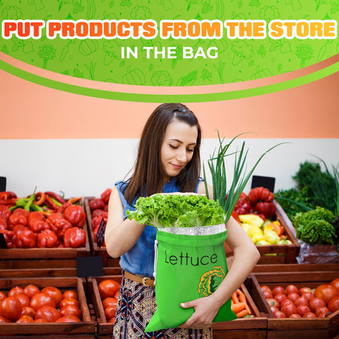 Bolsas reutilizables de VIKROM para almacenamiento ordenado en la despensa.