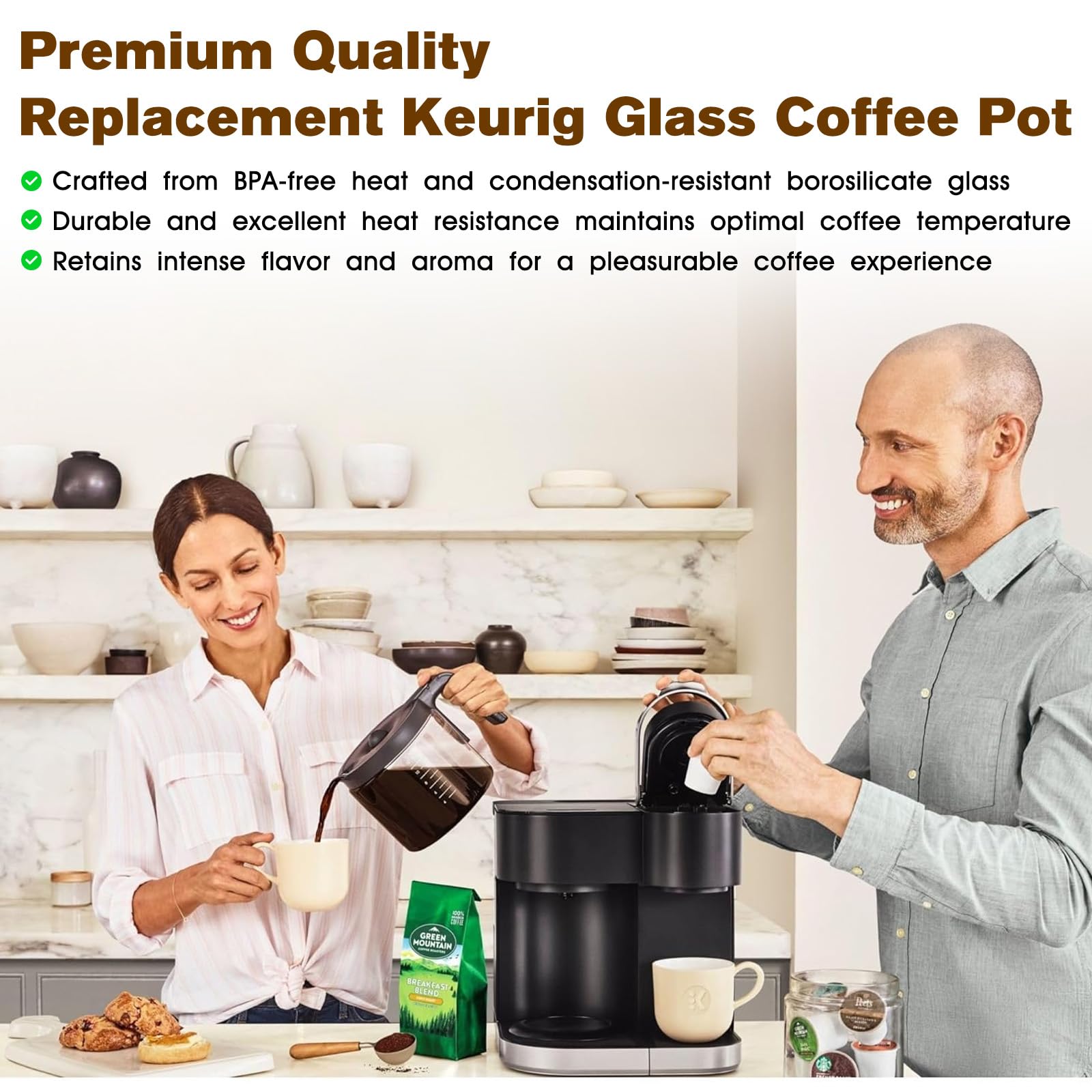 Vilapow capacidad 12 tazas para mañanas o reuniones