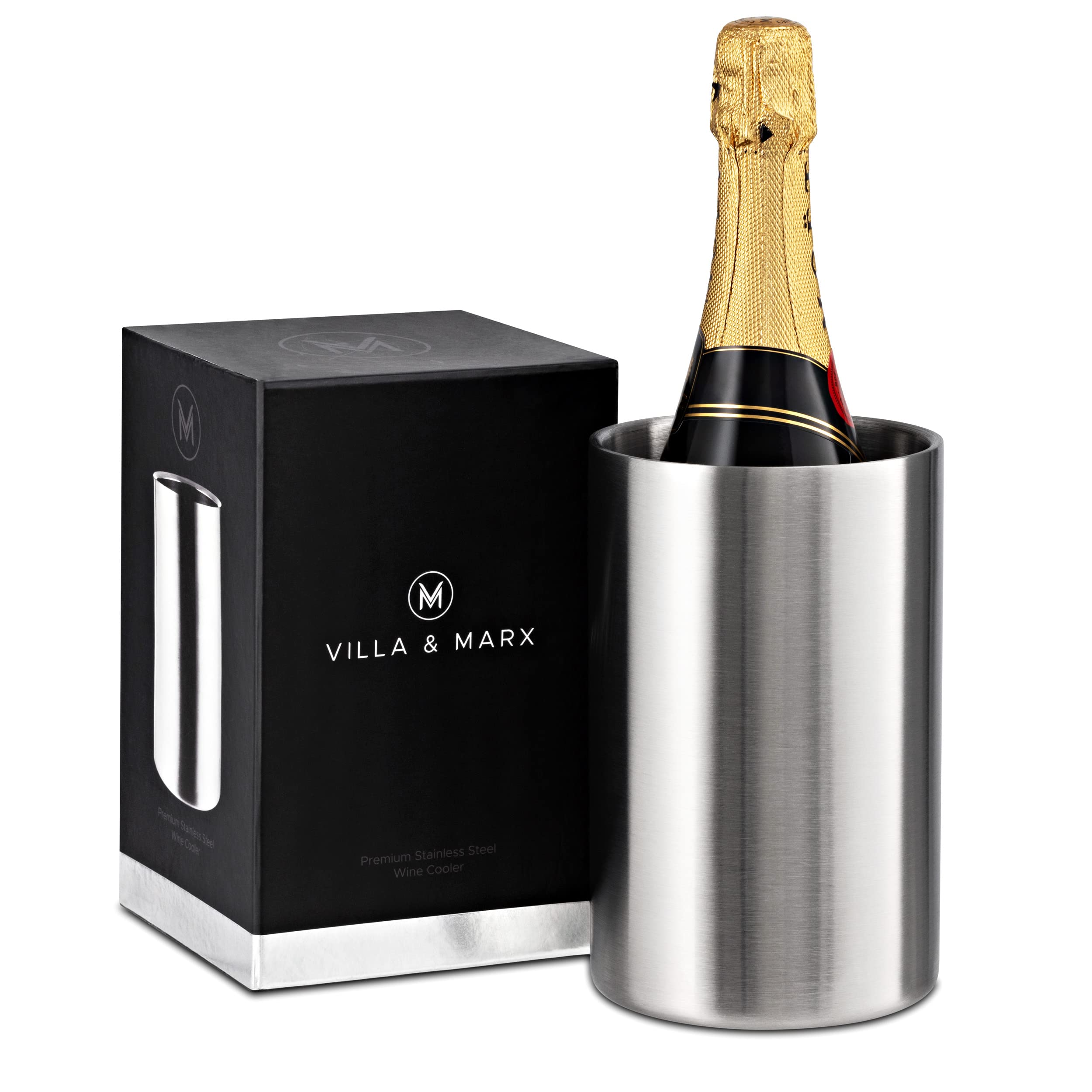 Villa & Marx balde champán exterior mantiene fría la botella por horas