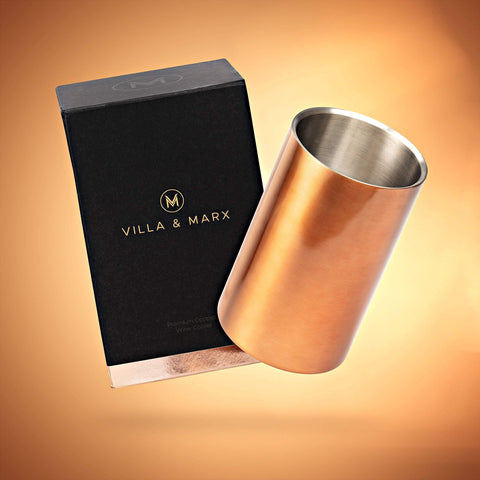 Villa & Marx Enfriador de vino cobre, anticondensación para superficies limpias.