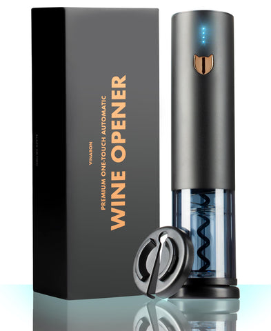VINABON abrebotellas electrico con un toque para usar rapido y sin esfuerzo.