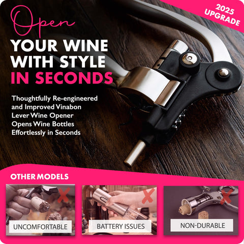VINABON aerador de vino realza aromas y sabores al servir