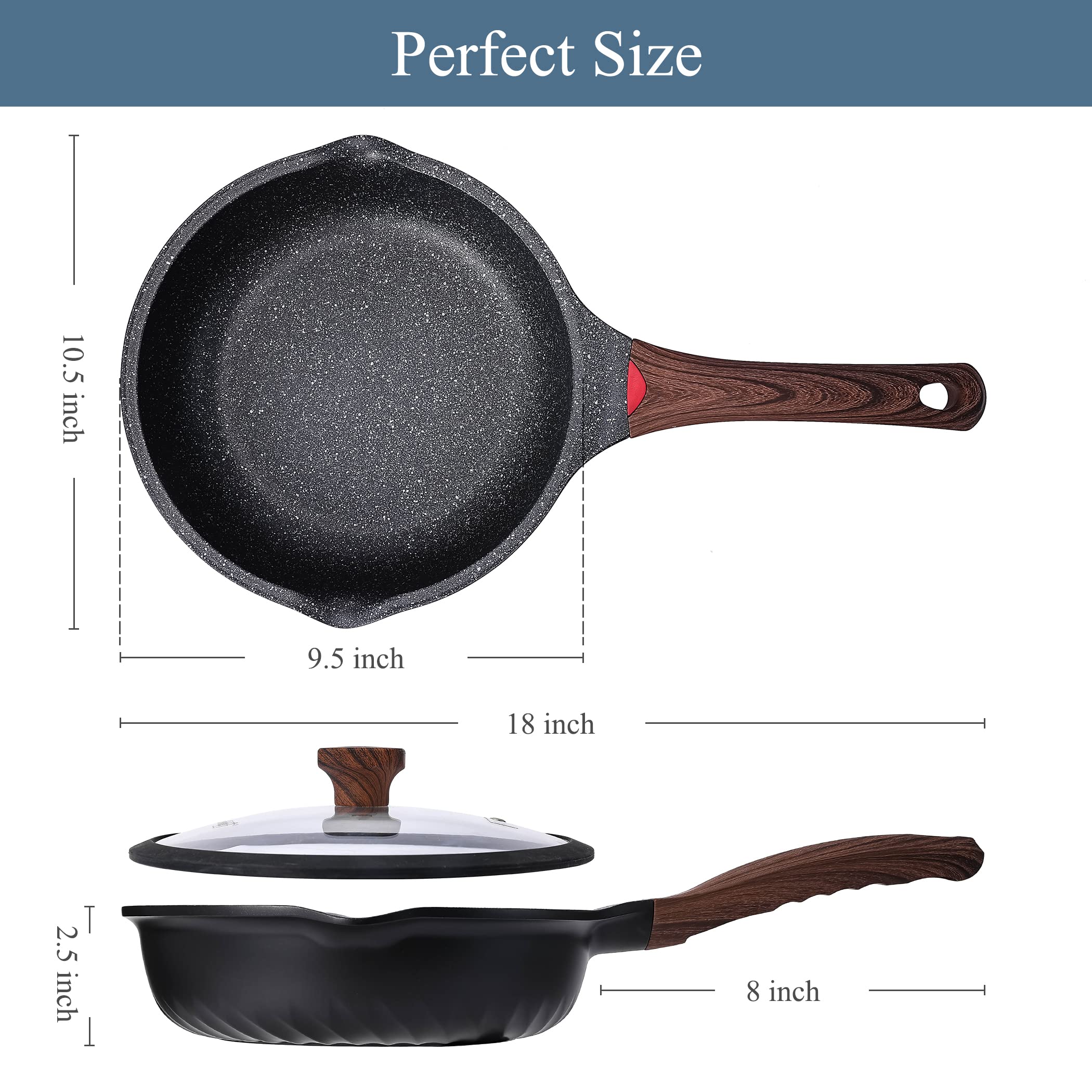 Vinchef mango bakelita ergonómico con sensor de temperatura.