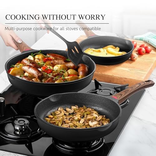 Vinchef sarten fondo inducción compatible, funciona en cocinas modernas