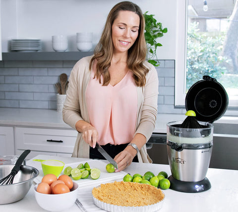 VINCI Exprimidor cítrico negro acero inoxidable moderno