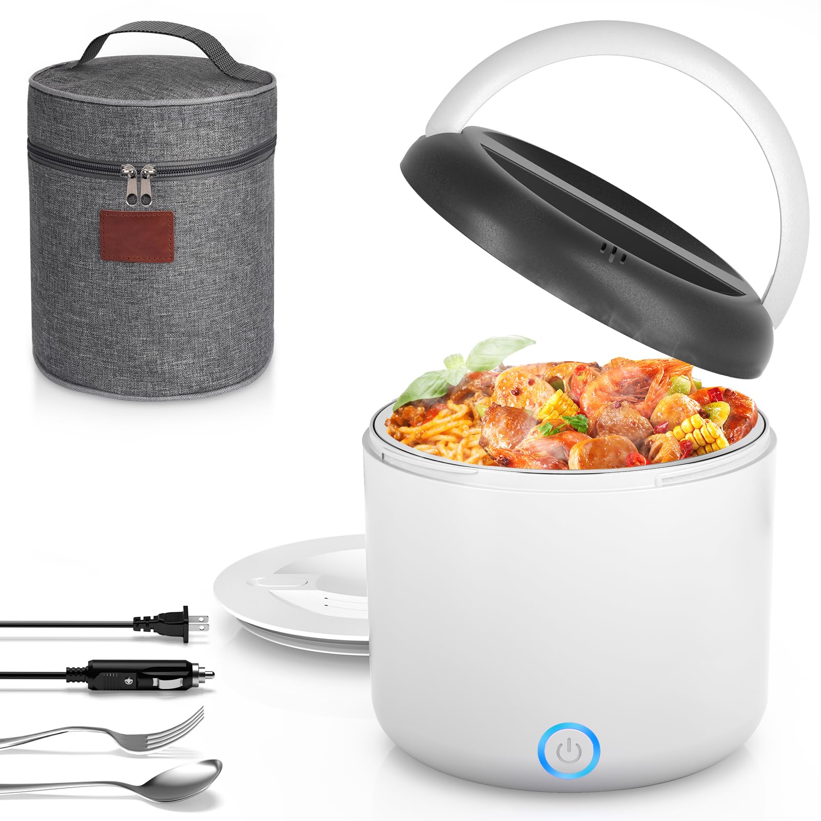 Vingud fiambrera eléctrica capacidad 1,2l: ideal para comidas caseras en cualquier lugar
