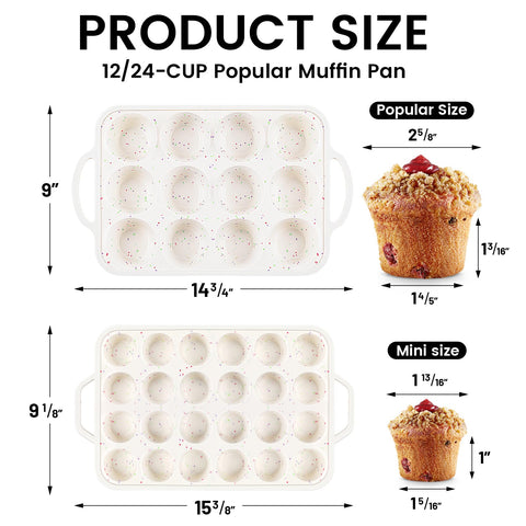 Vinino 24 cavidades mini, porciones pequeñas perfectas para postres.