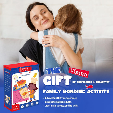 Vinino conjunto caja regalo para niños, regalo ideal para pequeños chefs curiosos