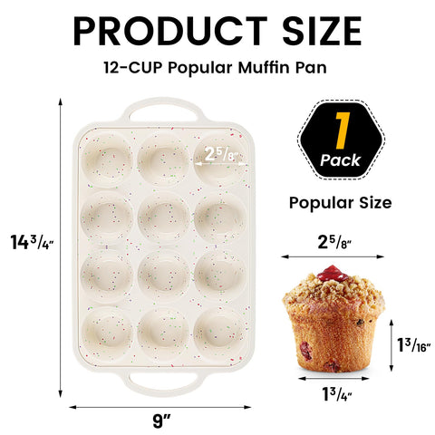 Vinino molde silicona muffins usos versátiles para muffins y cupcakes.