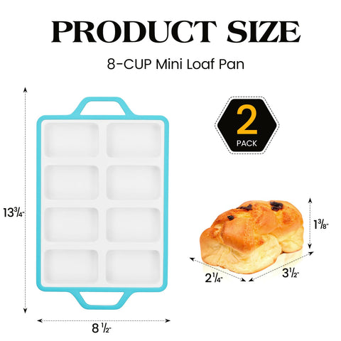 Vinino pan mini silicona resistente a altas temperaturas para hornos y microondas