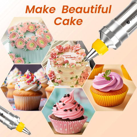 Vinland conjunto de diseños facilita decorar pasteles y galletas con precisión.