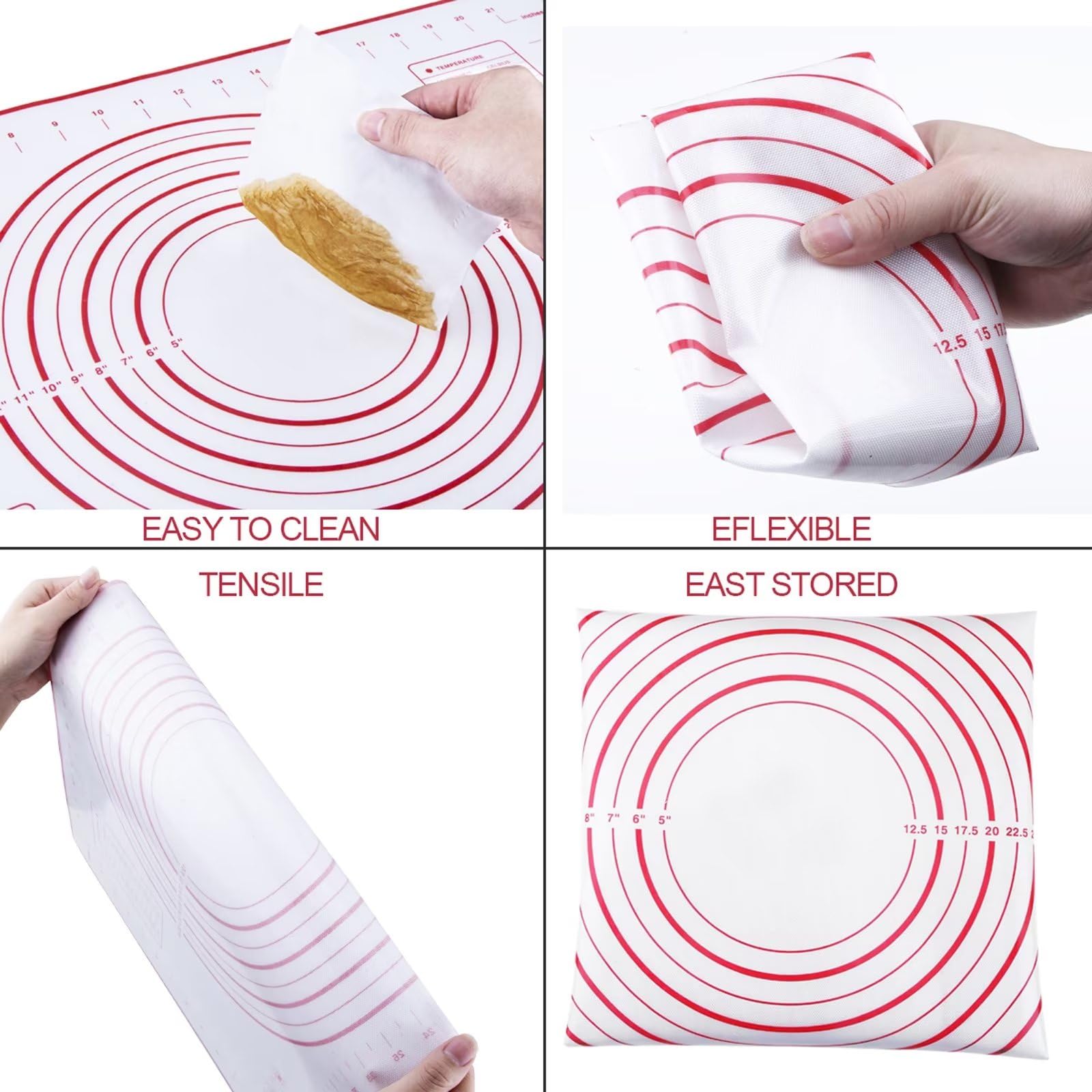 Vinoil rodillo de 17 pulgadas ajustable para pizzas y masas