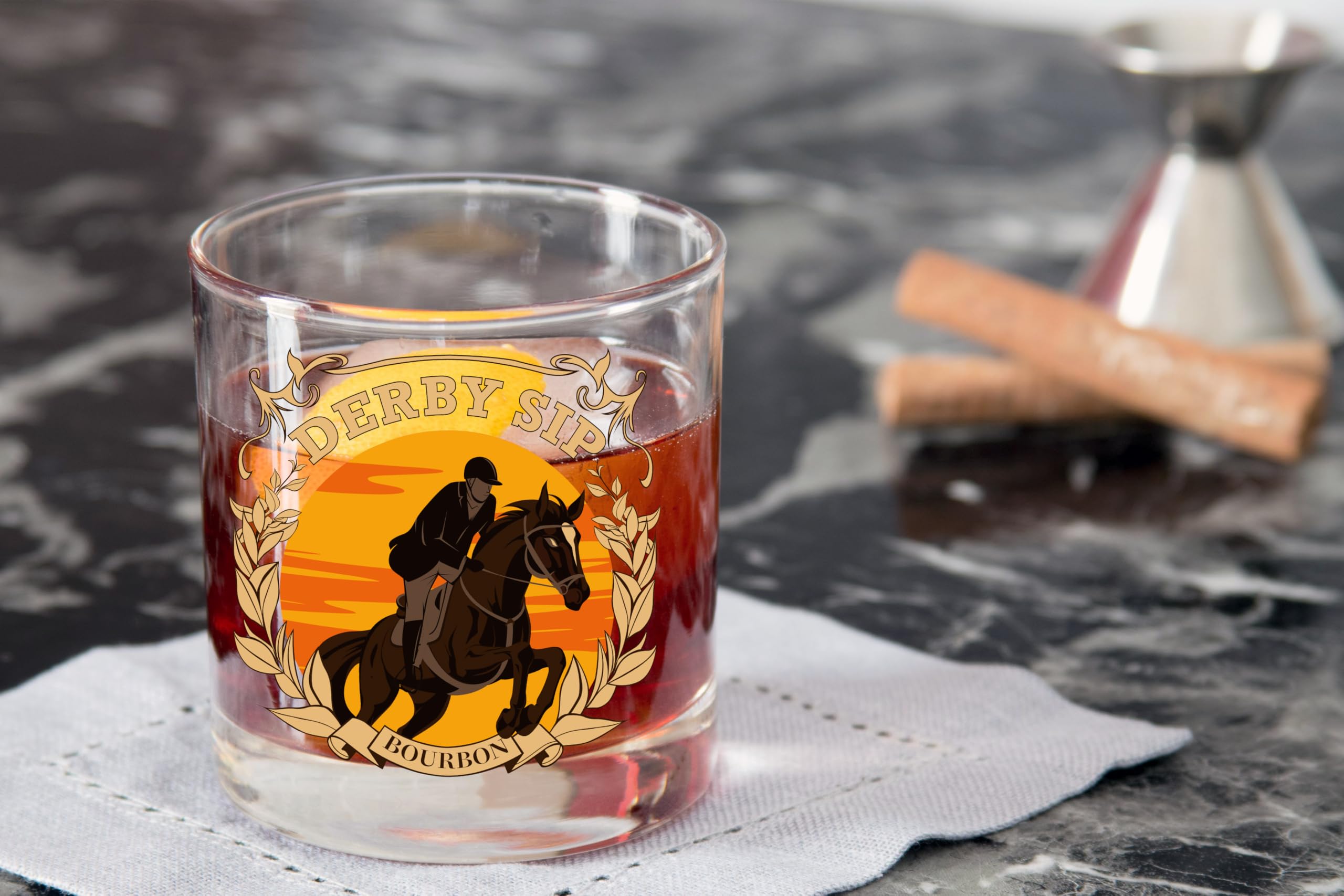 Vinoveltty copa whisky sin plomo, vidrio duradero con patrón imborrable