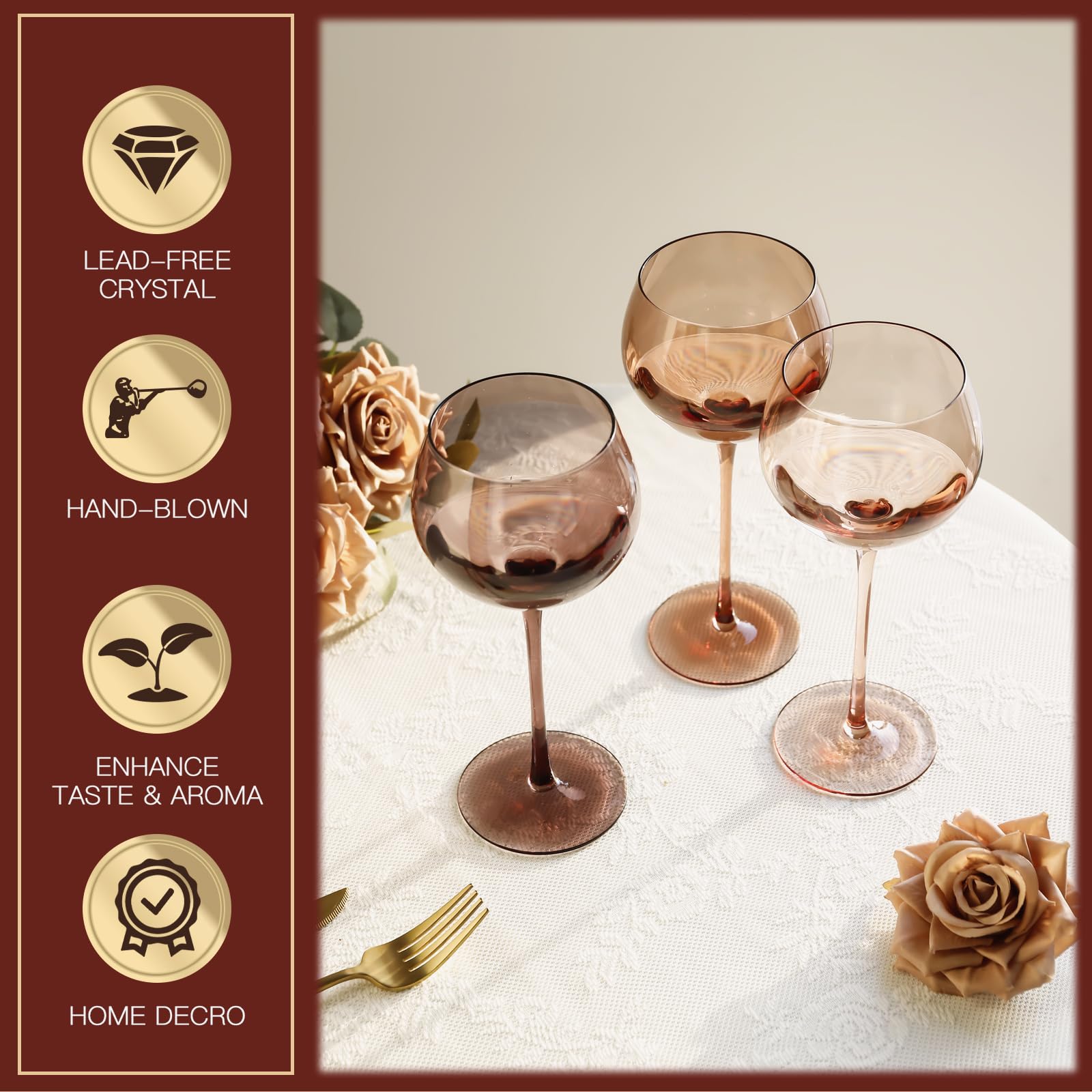 Copa de vino Vintacicle multicolor, diseño vibrante para celebraciones.