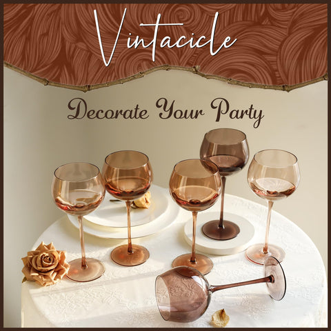Copa de vino Vintacicle para cena especial, toque elegante en la mesa.