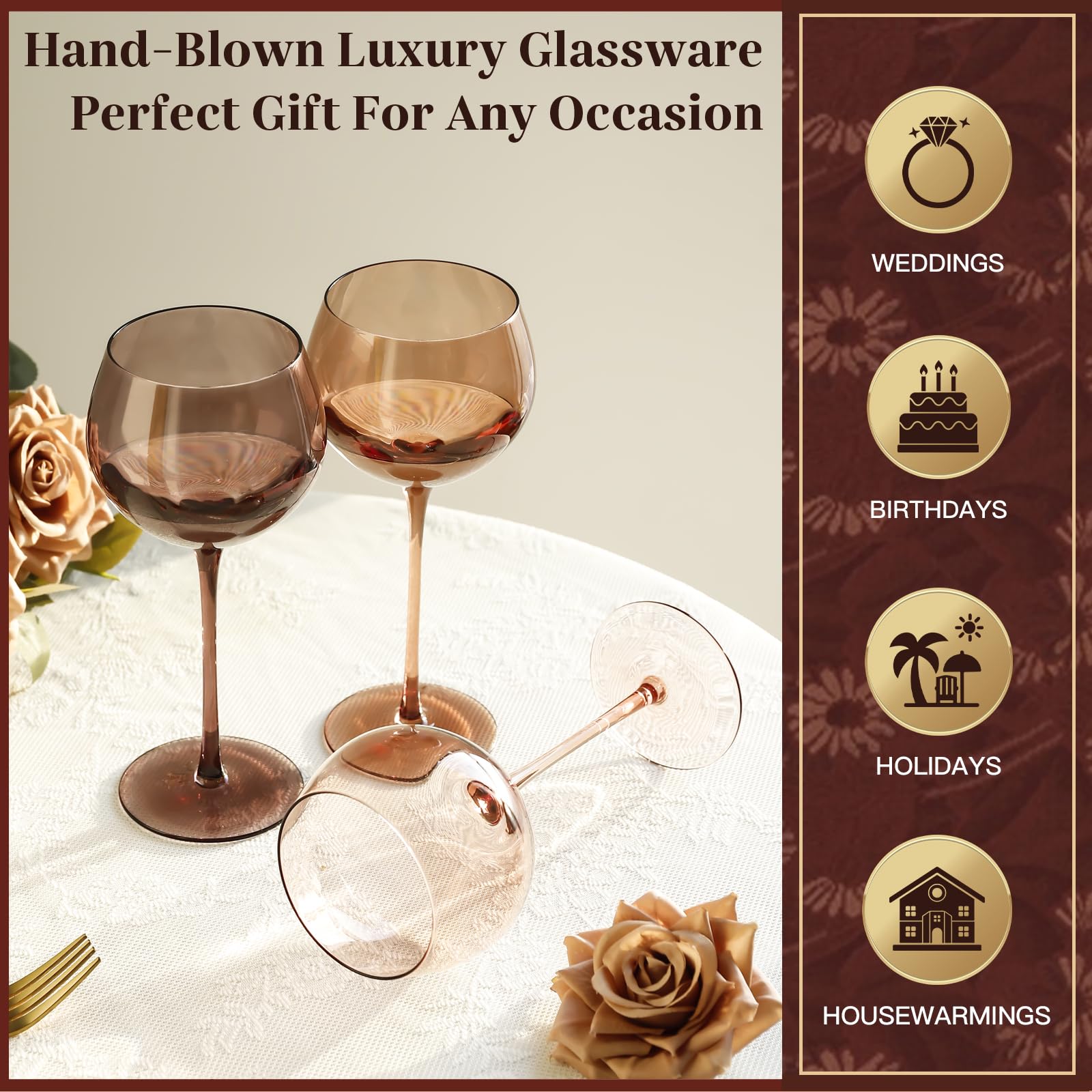 Copa de vino Vintacicle para fiestas, brinda con estilo.
