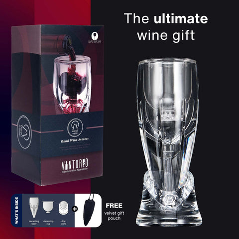 Vintorio OMNI mini soporte para presentar el aerador en la mesa.