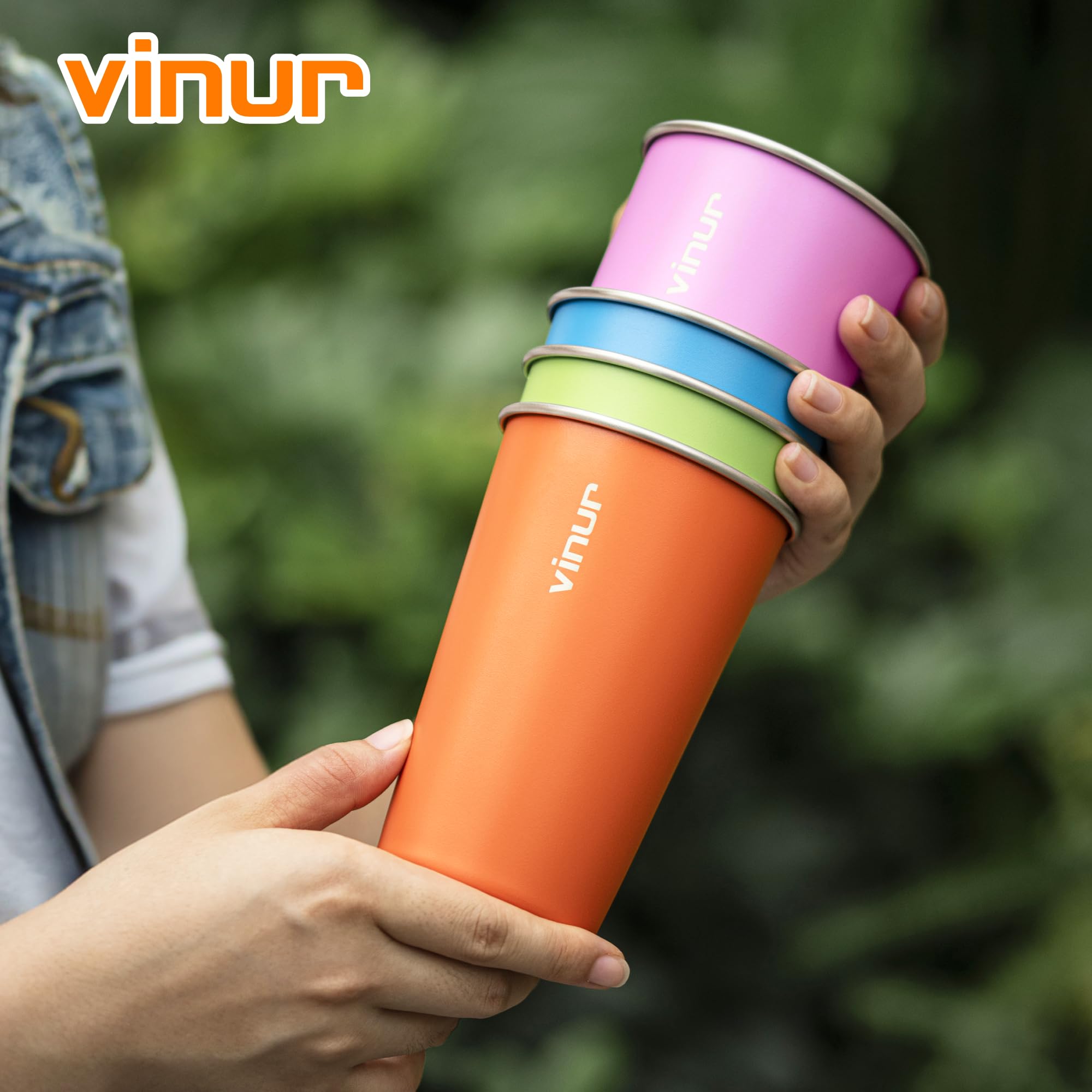 VINUR: juego de colores azul, naranja, rojo y verde.