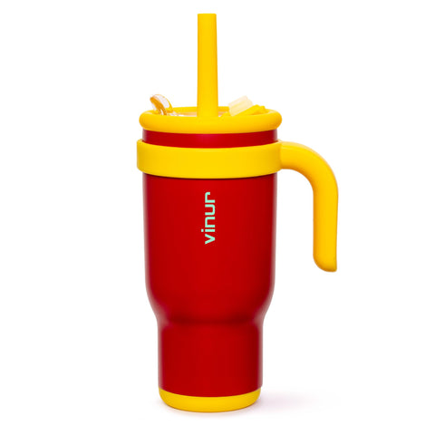 VINUR vaso aislado con asa, agarre cómodo para niños
