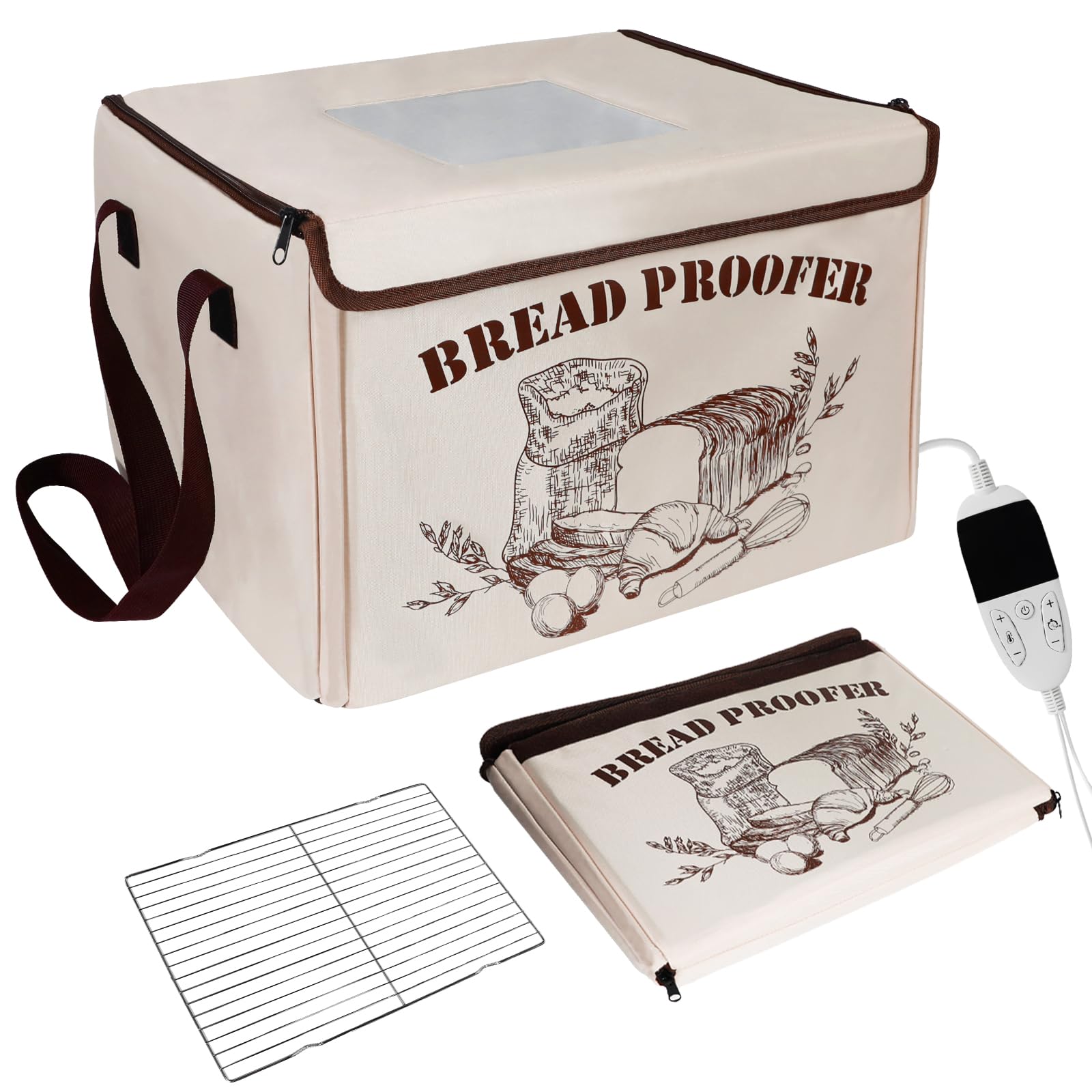 VIOFLWEPOT, caja de fermentación plegable para pan, apta para cocinas pequeñas.