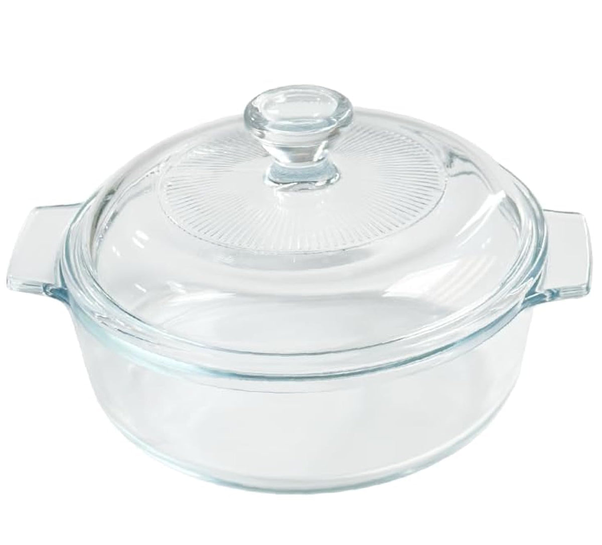VIPHIEC cazuela de vidrio templado con tapa de cristal para hornear y conservar sabores.