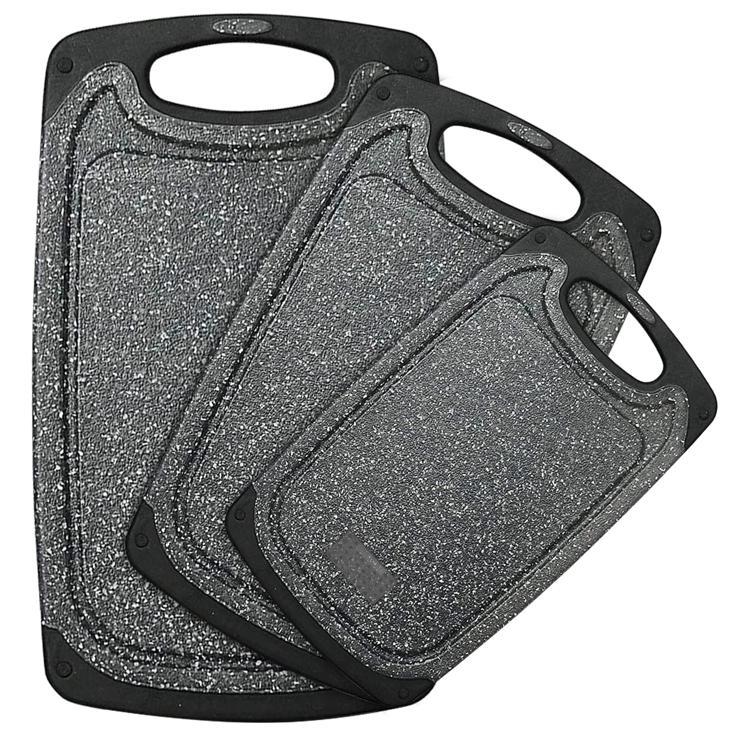 Tabla de cortar Viretang, juego de 3 piezas, resistente y apta para lavavajillas.