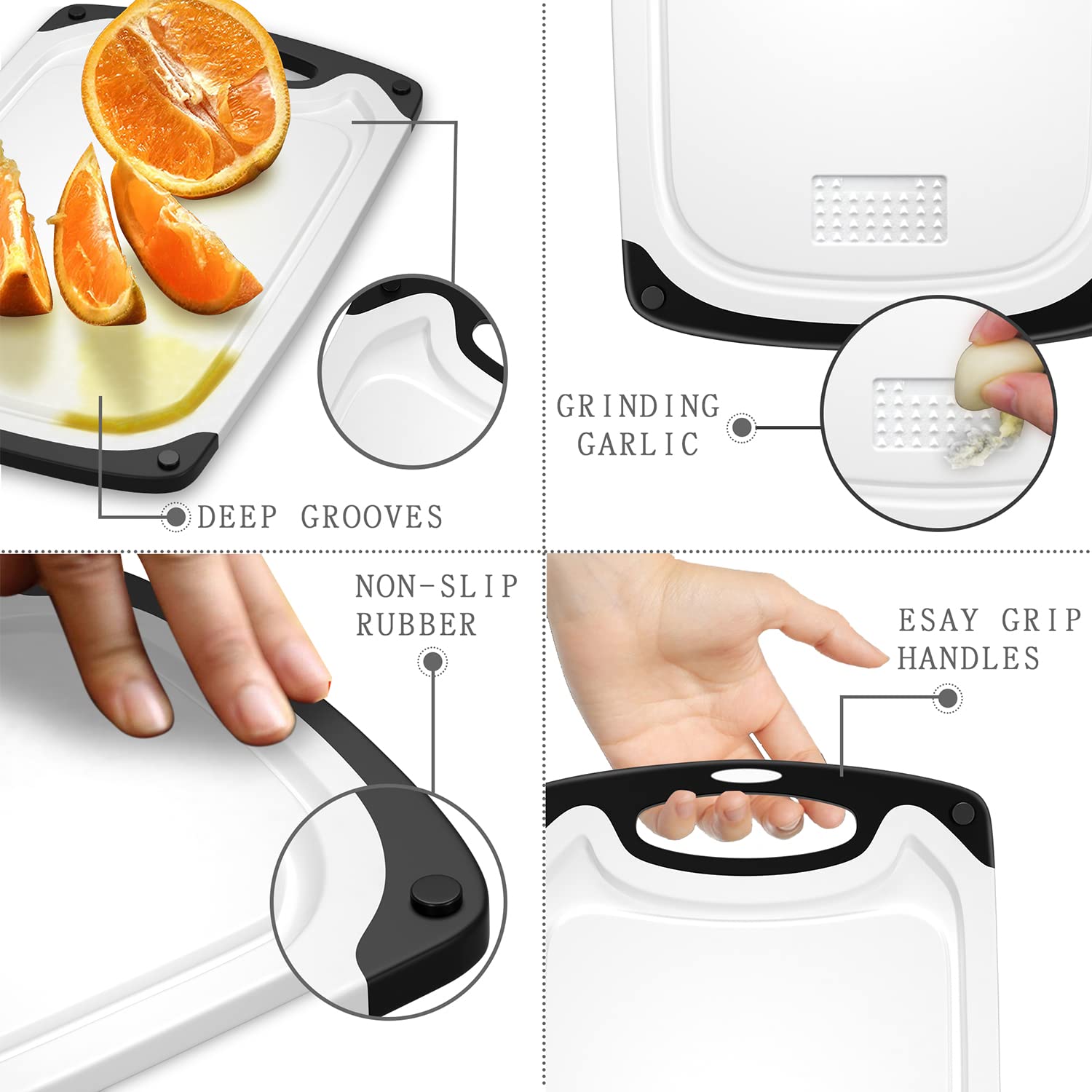 Superficie reversible de Viretang, ideal para cortar rápida y limpiamente.
