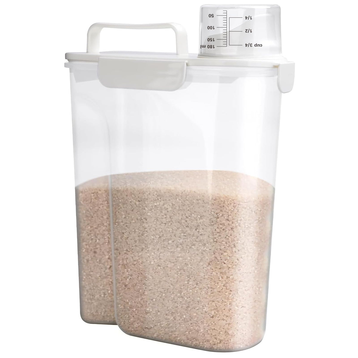 Viretec contenedor-arroz con tapa fuerte para almacenamiento seguro