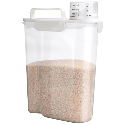 Viretec contenedor-arroz con tapa fuerte para almacenamiento seguro