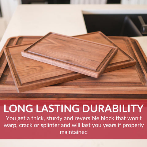 Tabla de corte Virginia Boys Kitchens para uso diario en la cocina.