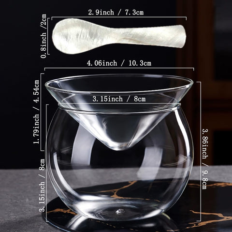 VirgoCCY cucharas de concha para caviar, diseño elegante y seguro para degustar
