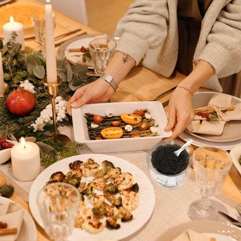 VirgoCCY diseño elegante de caviar para mesa sofisticada