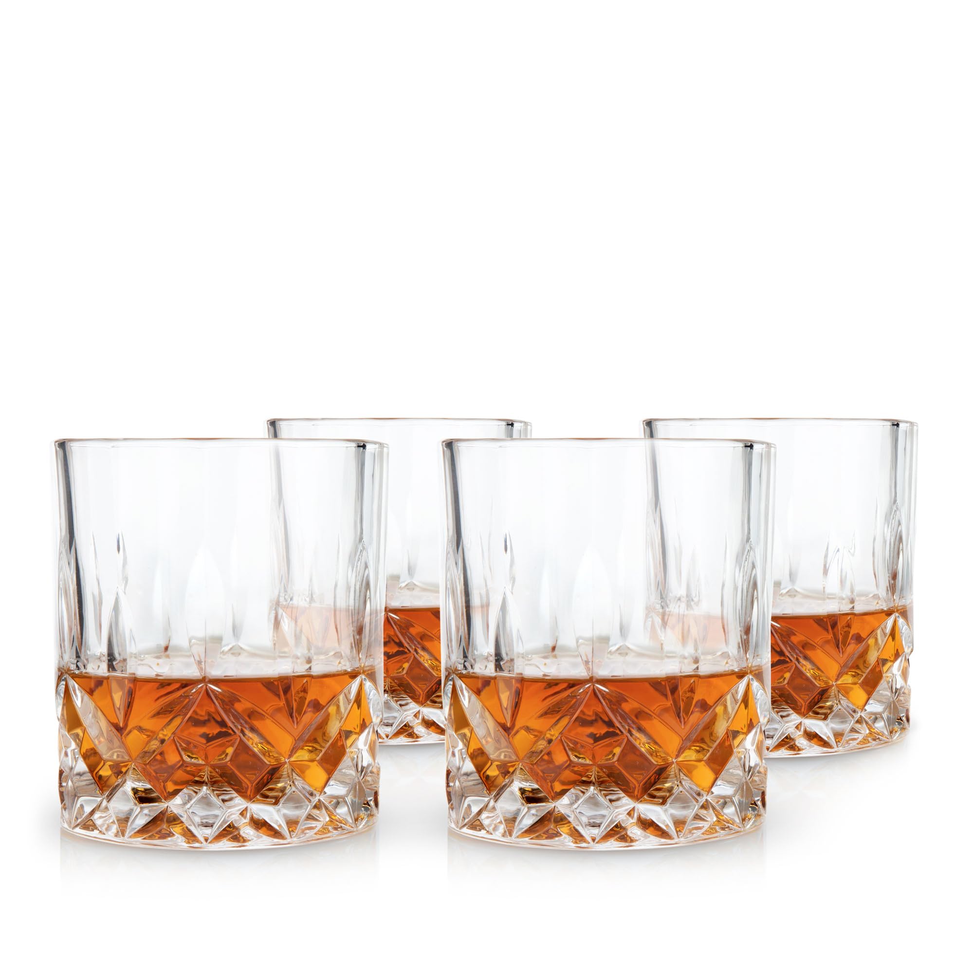 Vaso Viski Admiral de whisky cristal facetado para degustación elegante.