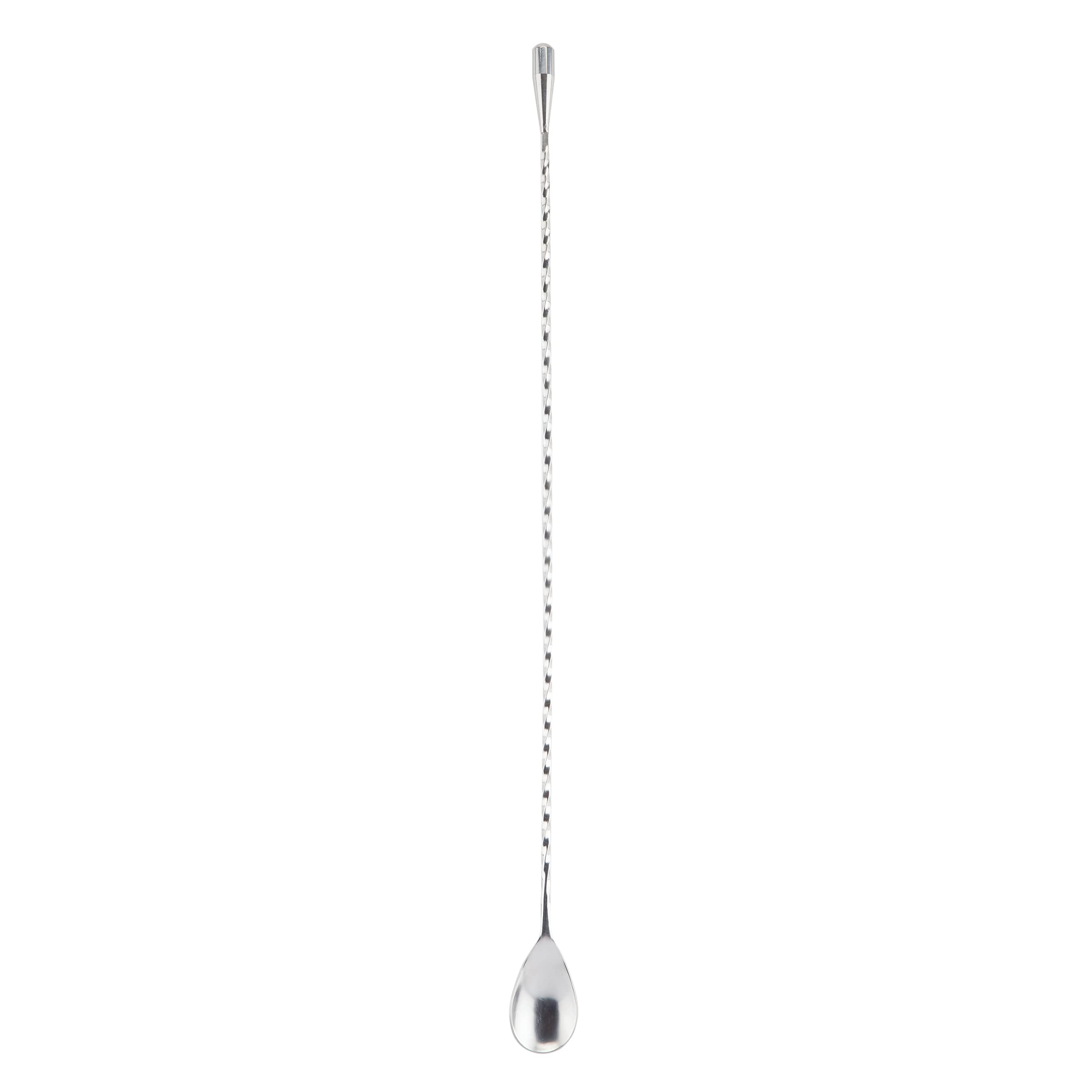 Viski barspoon con punta en lágrima y peso para mezclar con precisión.