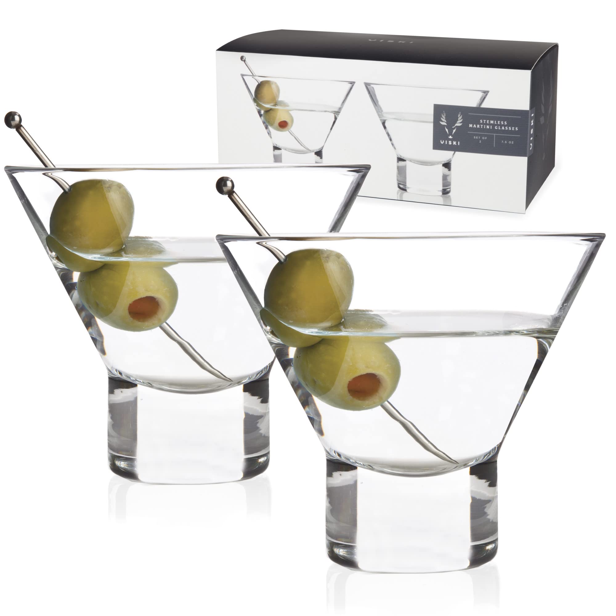 Viski base-pesado-martini-sin-tallo copa estable para servir en la barra.