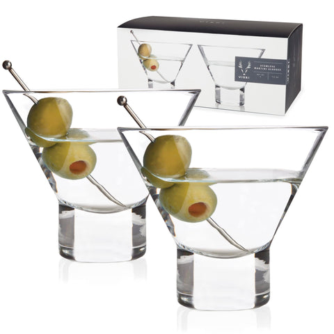 Viski base-pesado-martini-sin-tallo copa estable para servir en la barra.