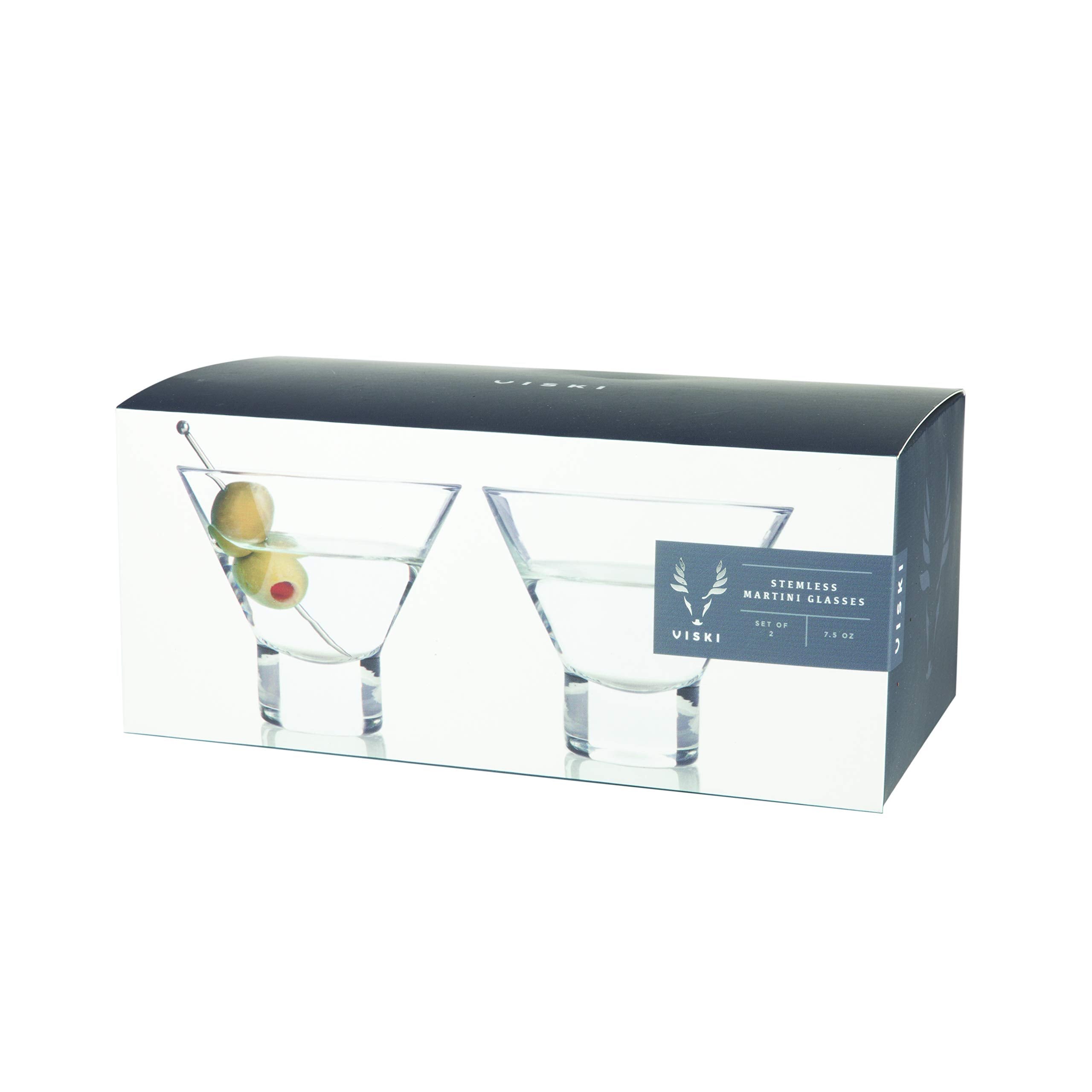Viski conjunto-2-copas-martini cristal servicio para bar en casa.