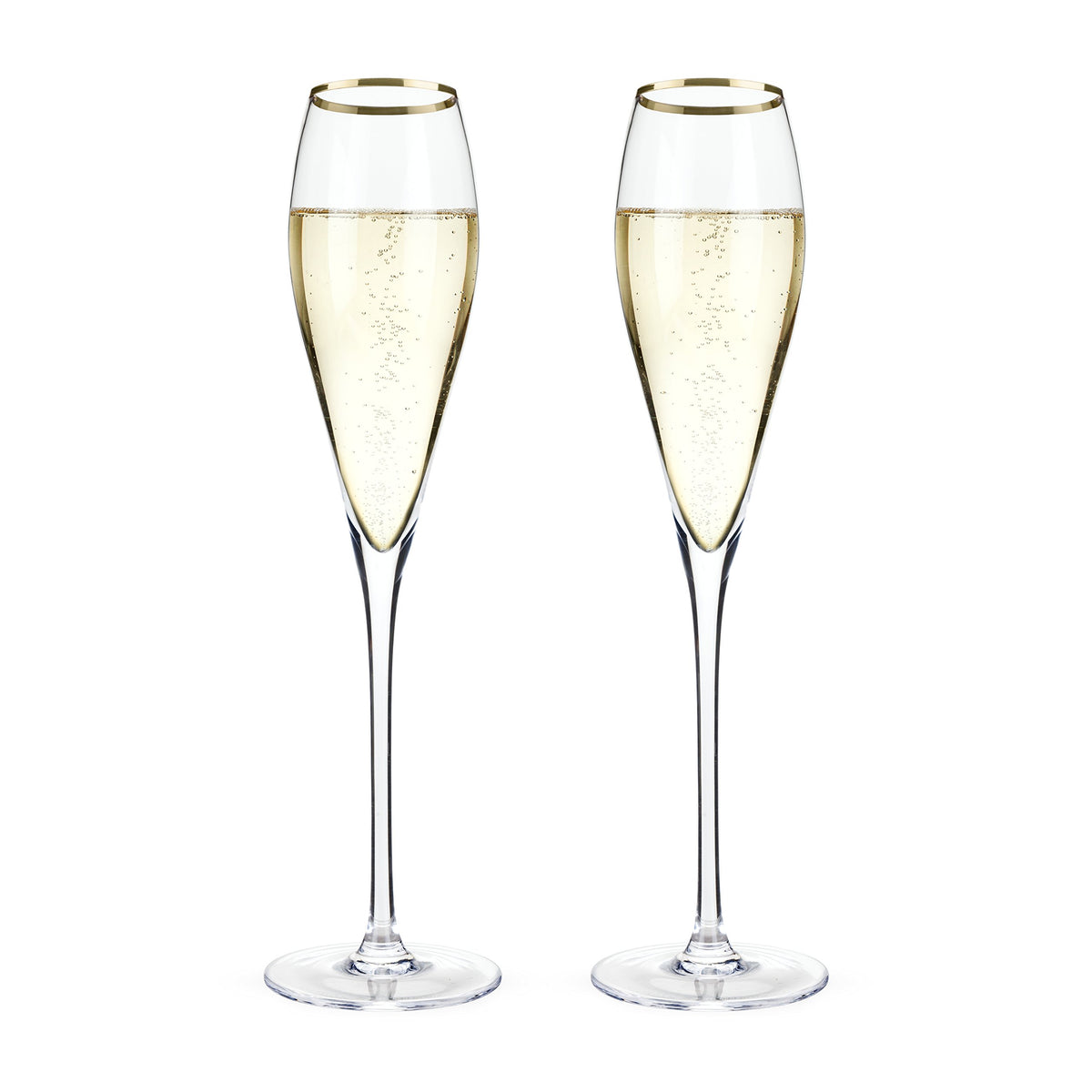 Viski copas champán cristal con borde dorado para brindis elegantes.