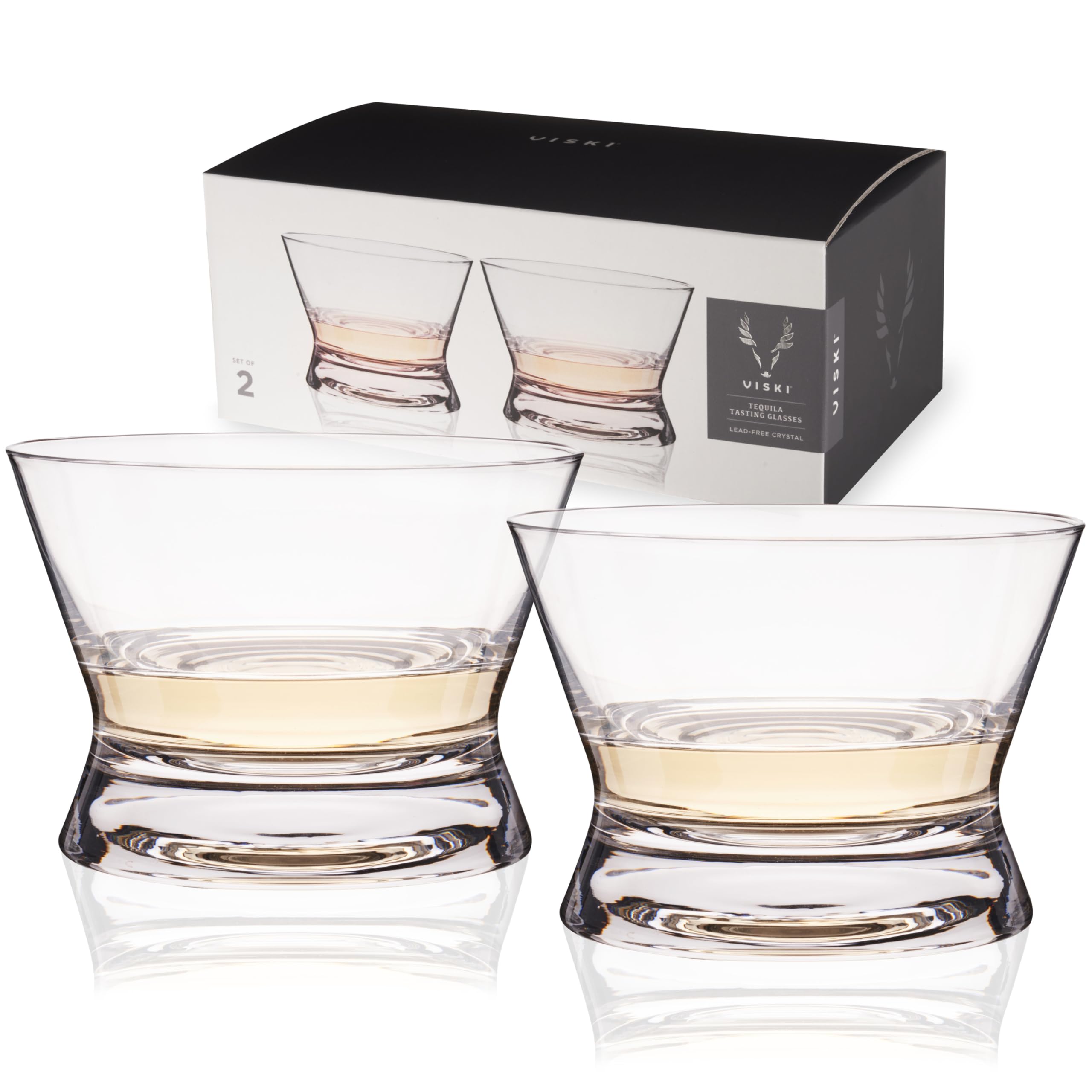 Viski copita cristal para tequila con base pesada realza aromas y elegancia
